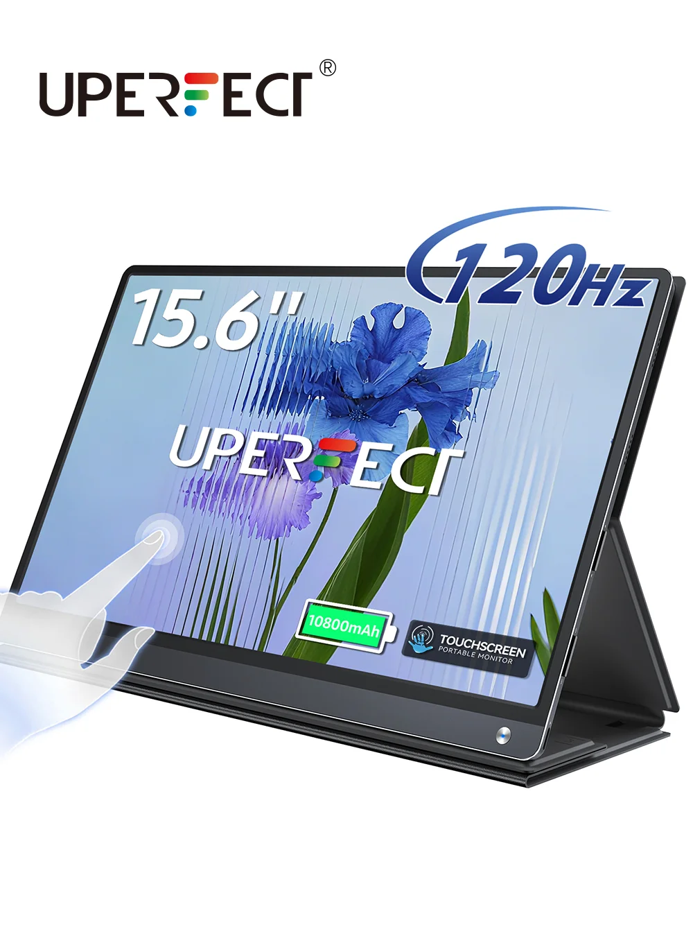 UPERFECT Built-in 10800mAh Battery 15.6inch Portable Monitor