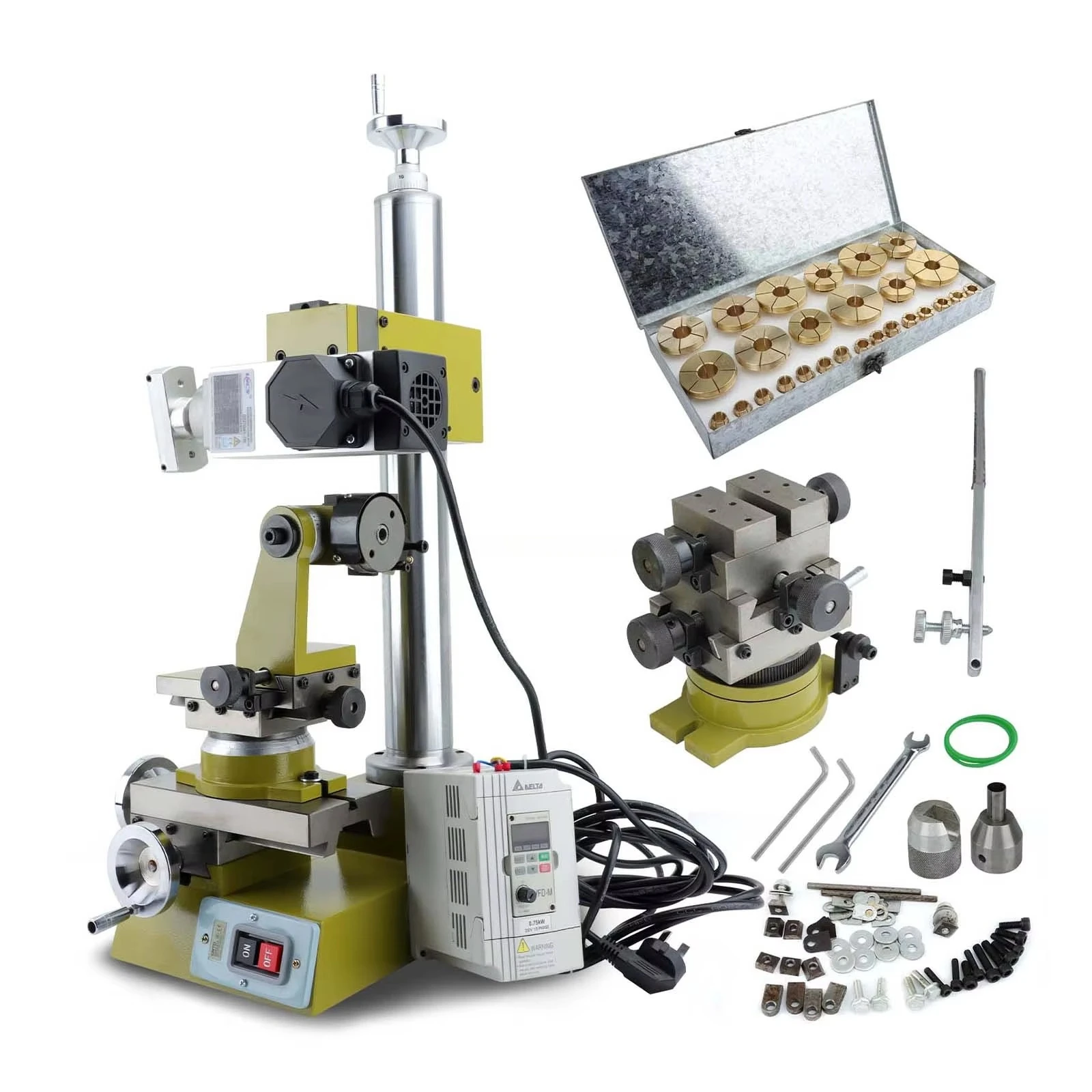 Máquina moleteadora de conversión de frecuencia de alta velocidad Boast con kit de accesorios completo para procesamiento de superficies metálicas decorativas de precisión