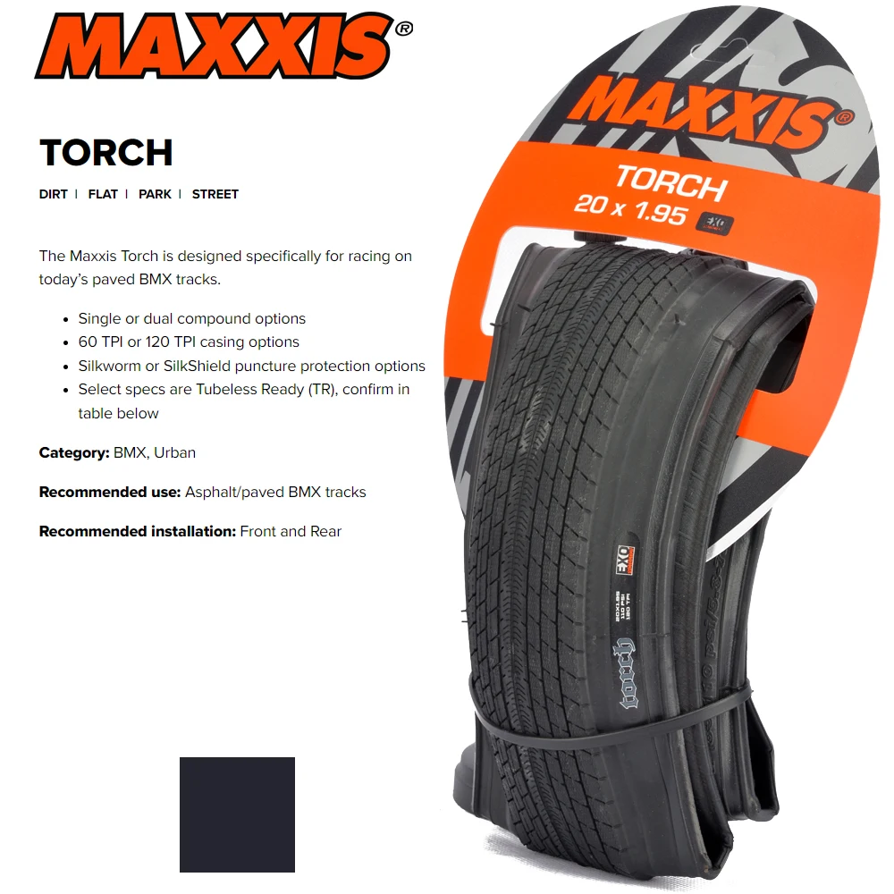 MAXXIS TORCH Folding BMX Bicycle Tire 20x1.95/2.20 Original Urban Bike Tyre