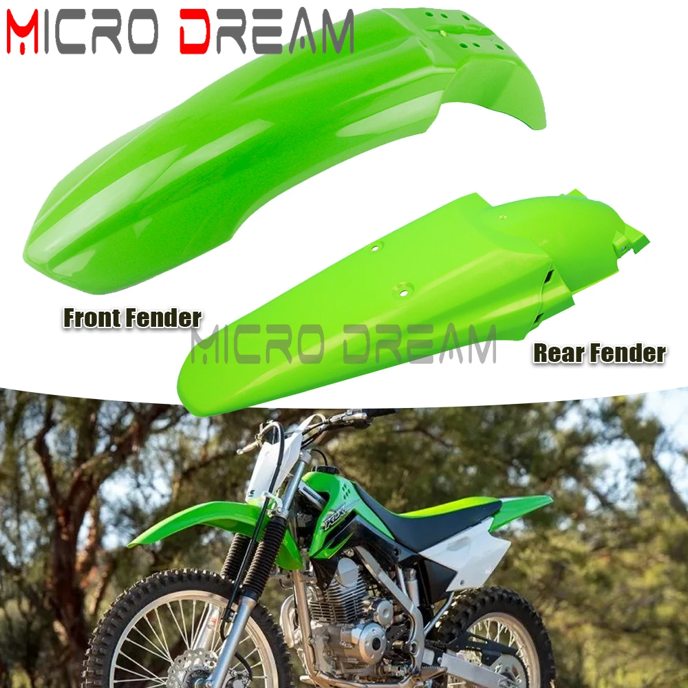 Motorcross Dirt Bikes Off Road Enduro Plastic Front Rear Mudguard Mud Guard Fender Splash Cover For Kawasaki KLX 150 KLX150