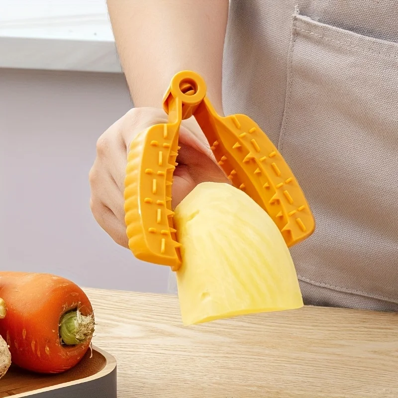 1/2PCS Hand Protection Guard for Cutting Vegetables Anti-Cut Finger Cover for Grating Garlic Scratch-Resistant Kitchen Tool