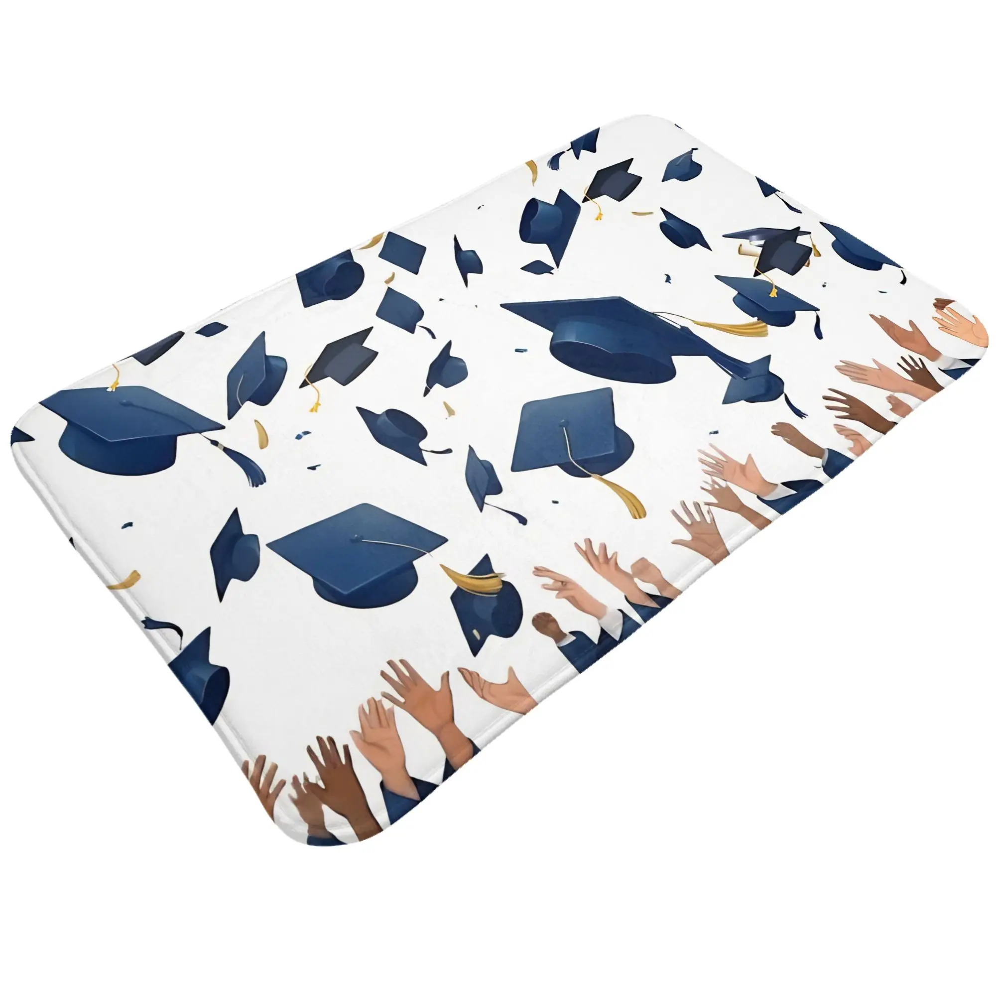 Graduation Caps Graduation Day Decorations Bedroom Mat class of 2026 Doormat Kitchen Carpet Balcony Rug Home Decoration