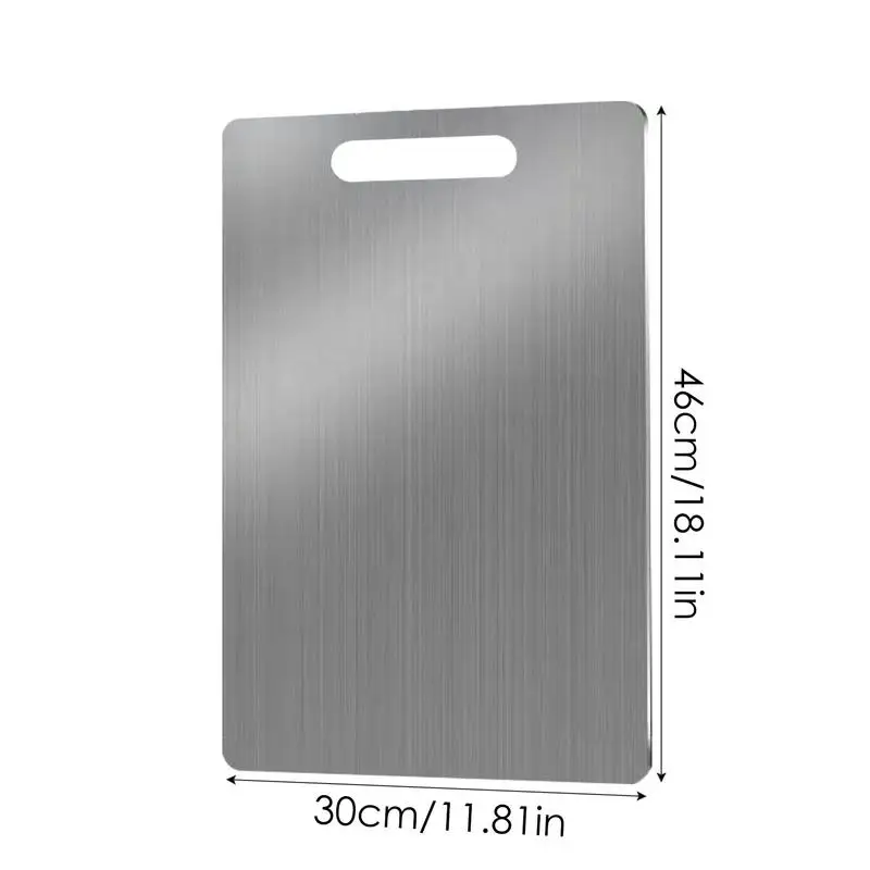 Stainless Steel Chopping Board Double-sided Food-grade Board Commercial Thickened Anti-fouling Household Cutting Fruit Cutting