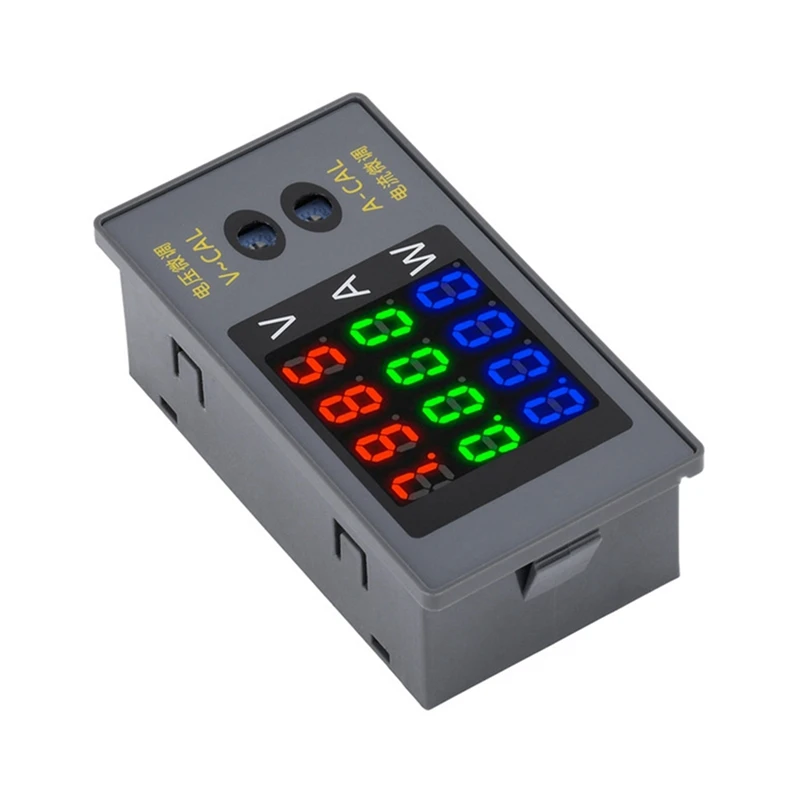 DC730 Digital Voltmeter Ammeter Wattmeter 4-Digit Voltage Current Meter Power Meter Voltage Tester Detector DC 0-100V