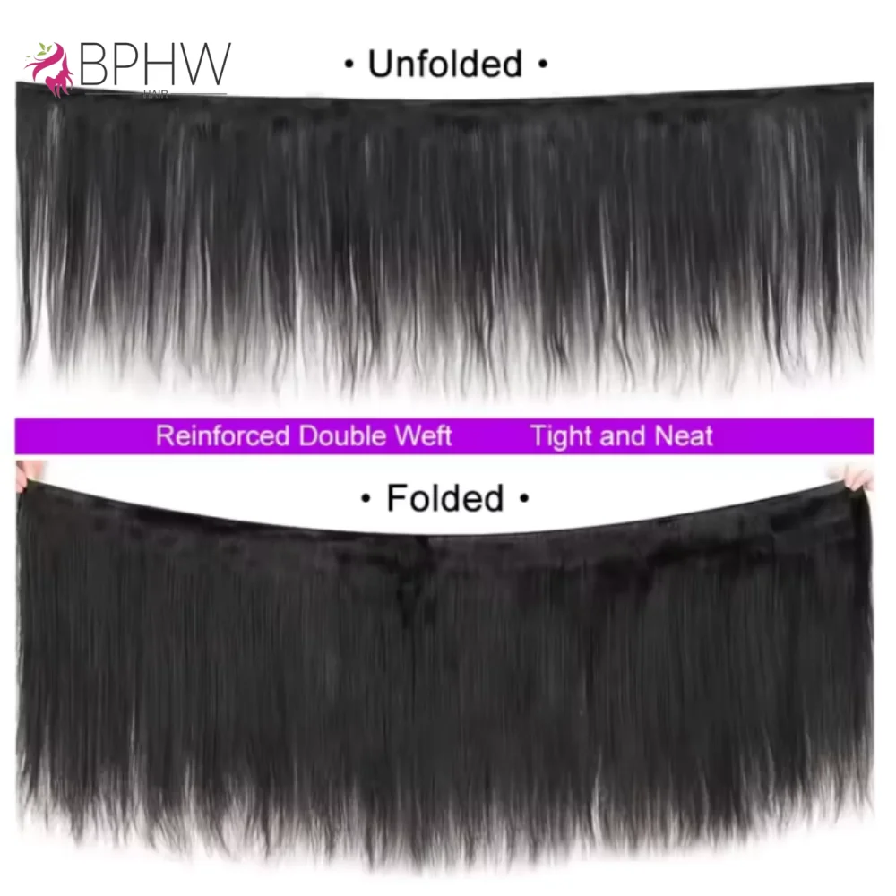 حزم مستقيمة الشعر البشري البرازيلي عذراء الشعر العظام مستقيم ملحقات الشعر البشري غير المجهزة للنساء بالجملة BPHW الشعر #5