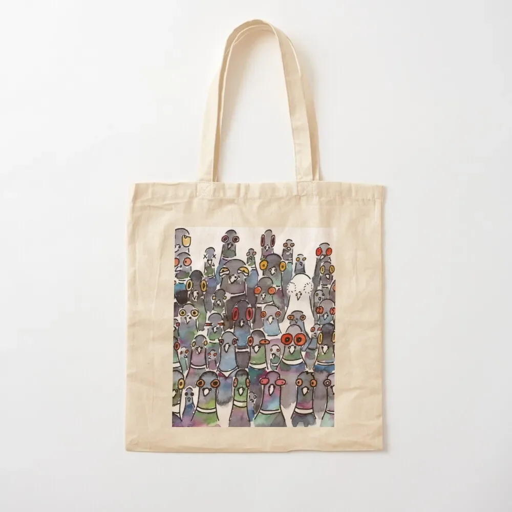 

Pigeons Tote Bag Lady bag Canvas stote bag Handbags supermarket folding