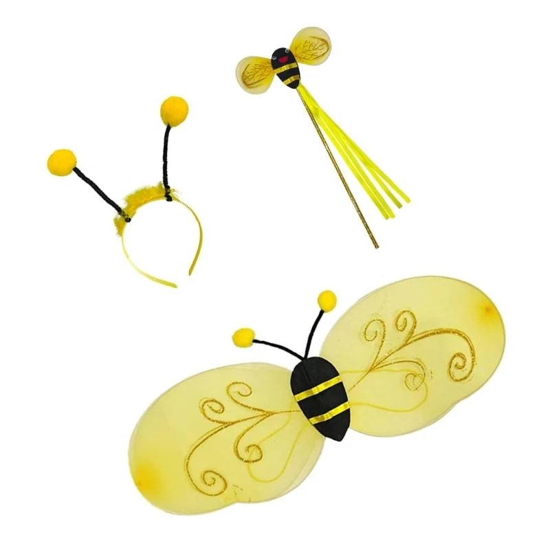 39BB Động vật Cánh trang phục Phụ kiện Halloween Cosplay Động vật Vai trò động vật Vai vị Vũ trang đầu cánh cho phụ nữ Kid