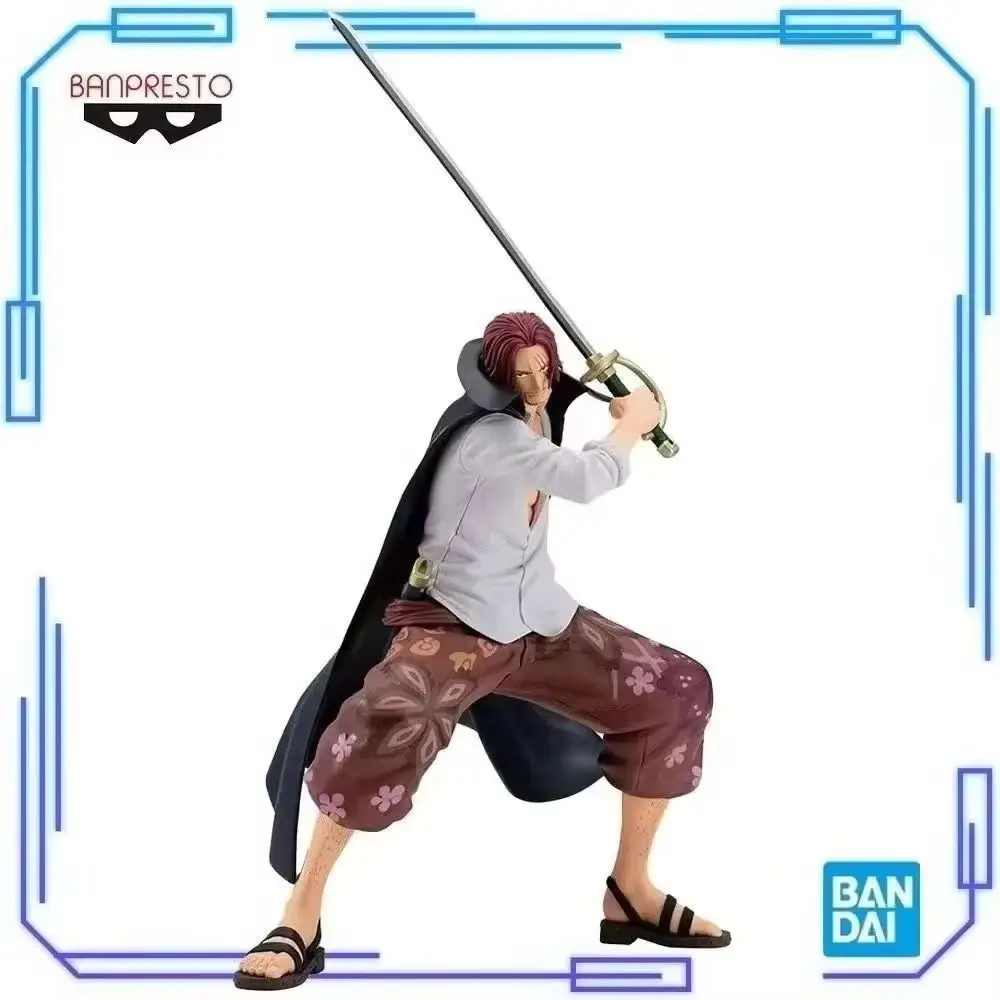 

In Stock Bandai Original Genuine Banpresto Anime ONE PIECE Grandista Shanks 22cm Model Collections Toy Figure Birthday Xmas Gift