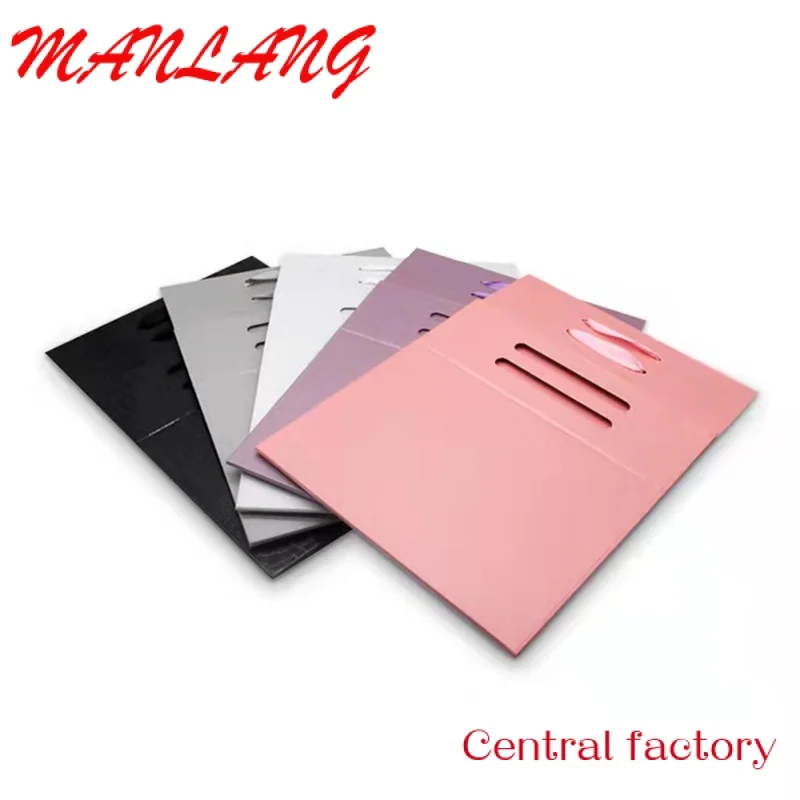 Custom  CustomHeavy Cardboard Customized Large Square Flat Pack Folding Magnetic Royal  Gift Boxes With Handle