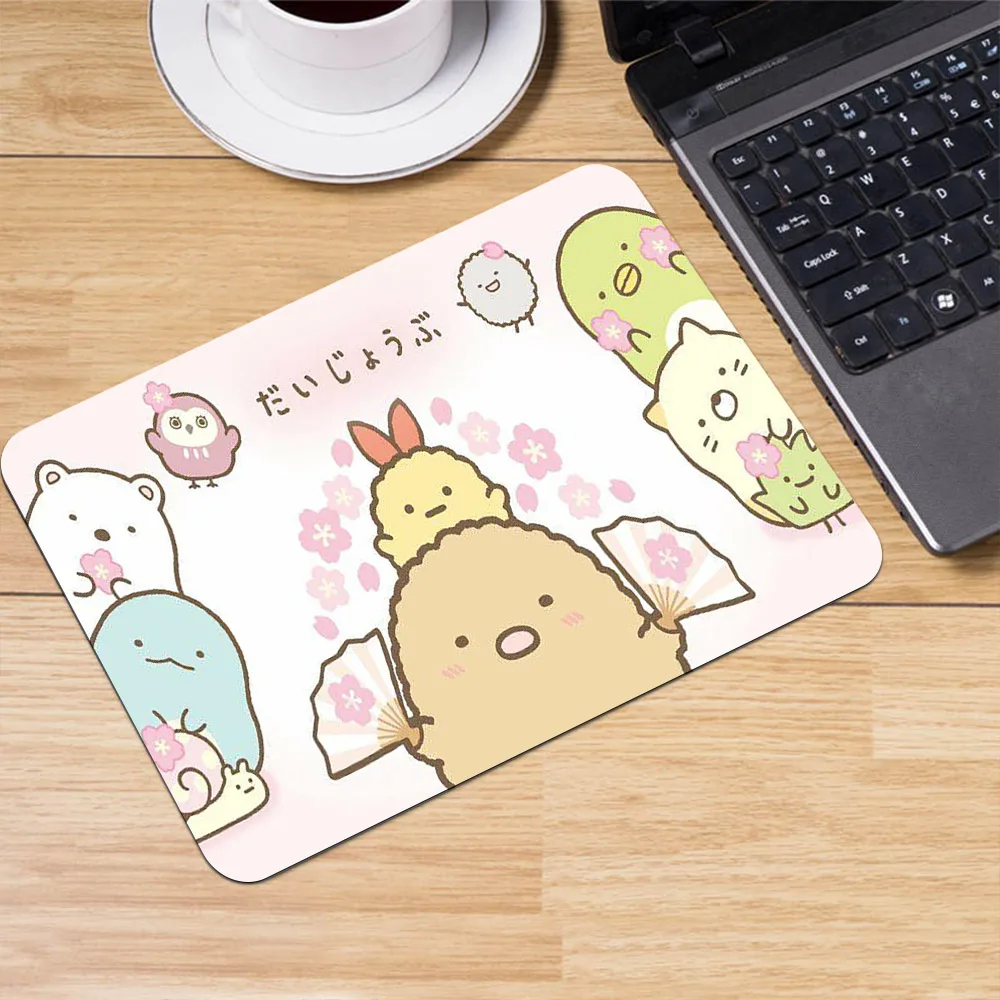 Cartoon Small Mouse Pad Sumikko Gurashi Laptop Carpet Keyboard Desktop Mouse Mats Desk Pad Japanese Mat Kawaii Desk Accessories