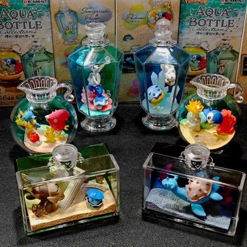 genuino-re-ment-pokemon-figura-re-ment-aqua-garrafa-colecao-2-drift-bottle-luvdisc-horsea-piplup-lapras-presente-surpresa-de-aniversario