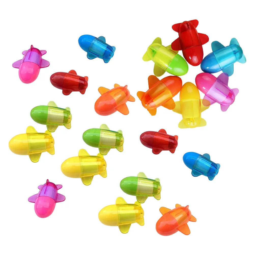 

20Pcs Cartoon Airplane Ballpoint Pens Retractable Mini Signature Pens Smooth Writing Stationery Supplies for Students Gifts