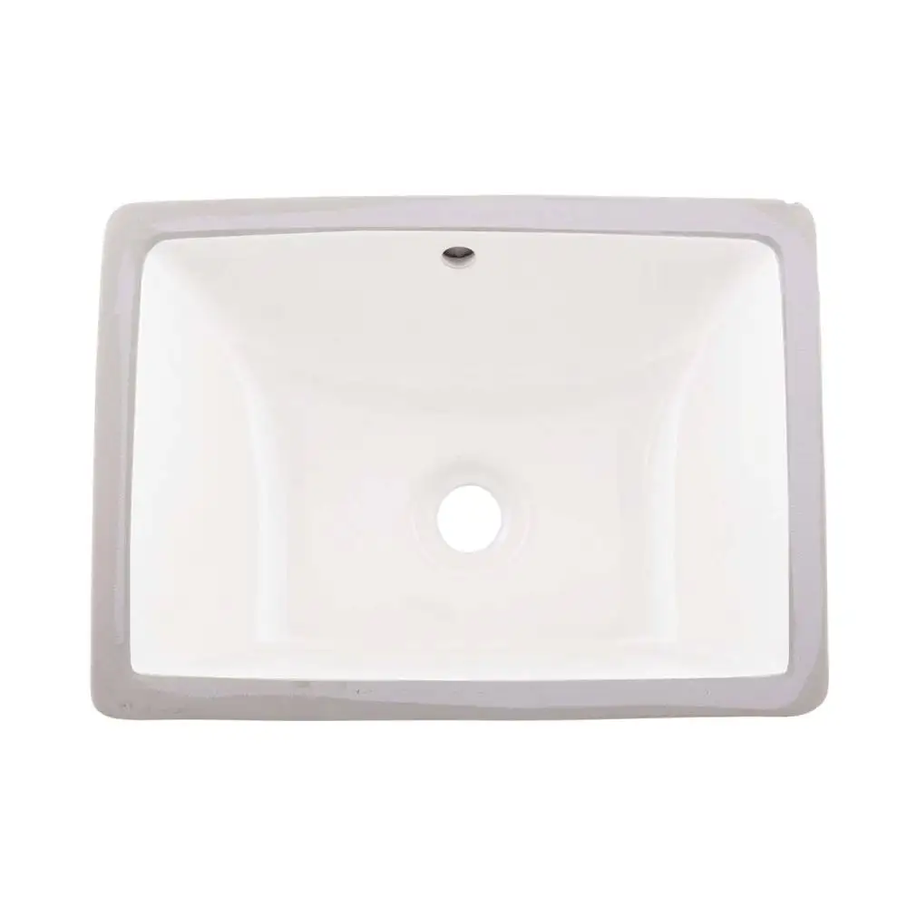 DAX  Ceramic Square Single Bowl Undermount Bathroom Basin