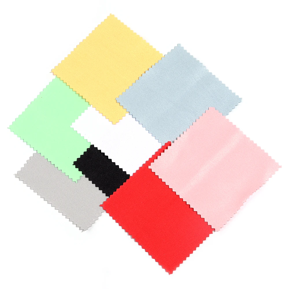 50pcs/lot Soft Jewelry Polish Cleaning Cloth Silver Polishing Cloth Clean Wipes Glasses Cleaner Tools Equipment Supplies image 5