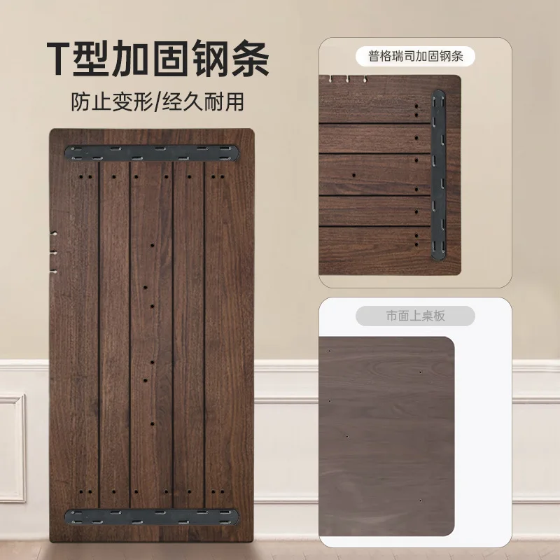 Standing Pugris Solid Wood Computer Desk Electric Lifting Table Desk Household