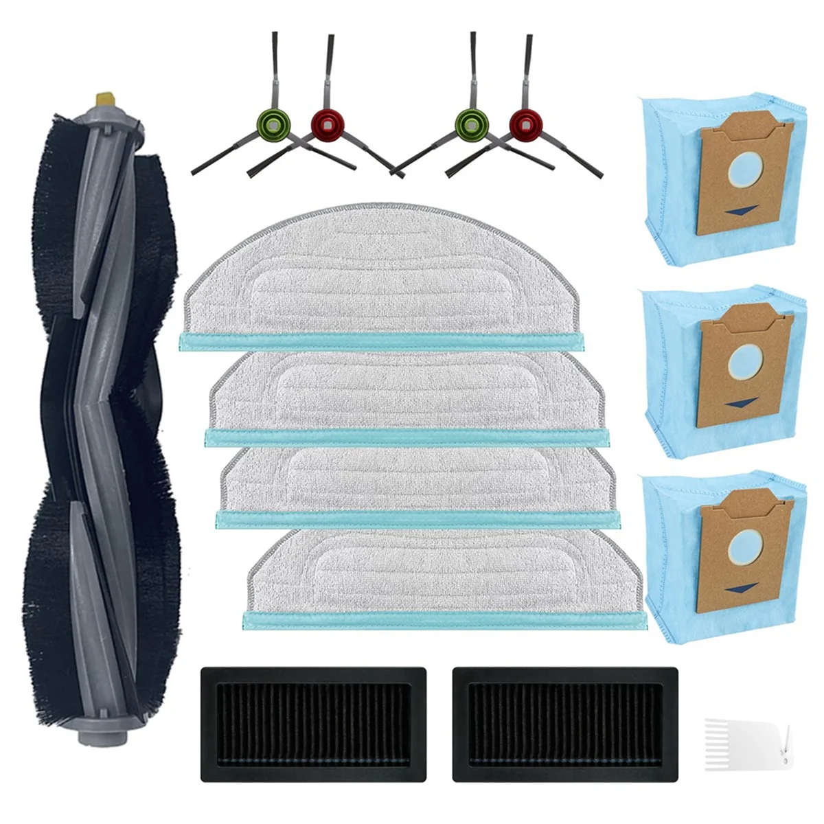 

A76Z Replacement Accessories for Cube&CC Robot Vacuum Parts Mop Pad Filter Main Brush Edge Brush Dust Bag