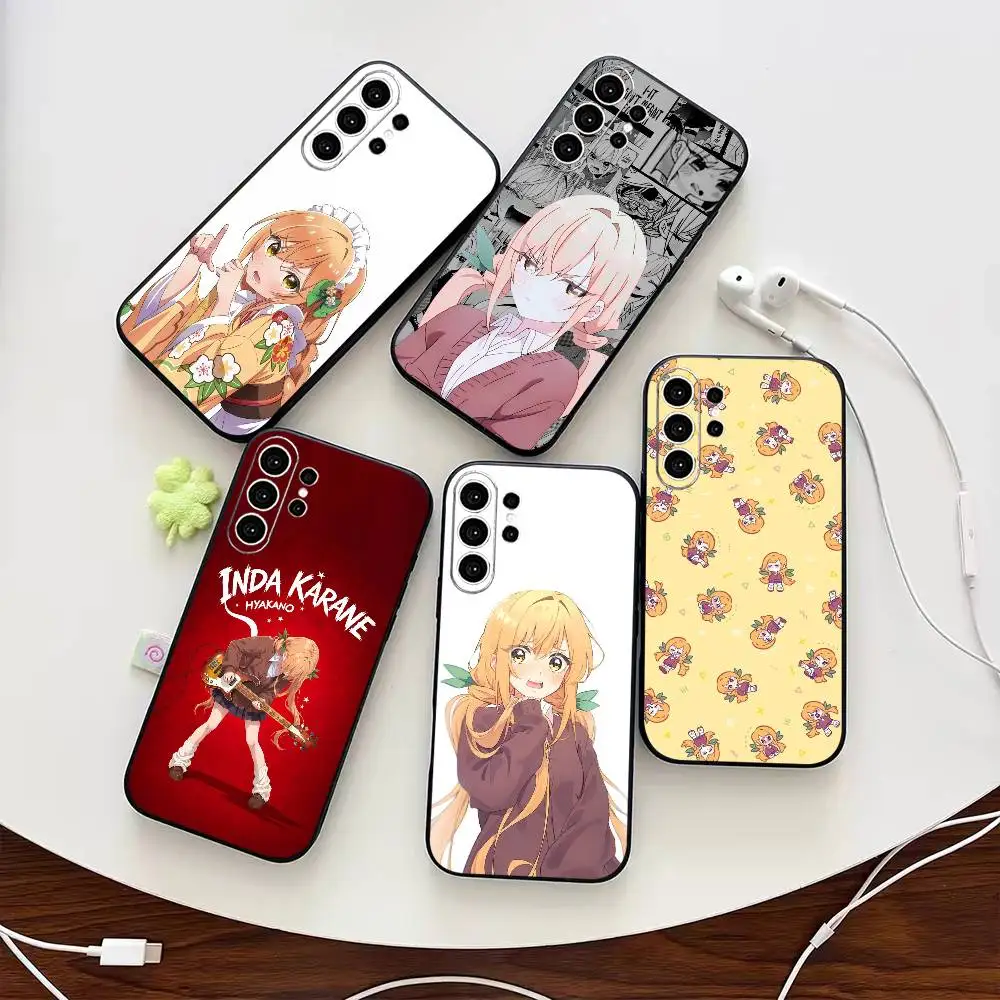 Чехол для телефона I-Inda Karane Tsundere для Samsung S25, S24, S21, S22, S23, S30, Ultra, S20, Plus, FE, Note, 10, 9, 5G, черный