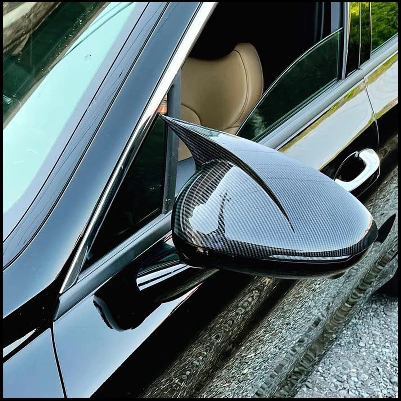 

FOR KIA K5 Optima 2020-2023 Car Body SIDE DOOR REARVIEW MIRROR COVER STICKER TRIM Car-styling ABS Carbon Print Auto Parts