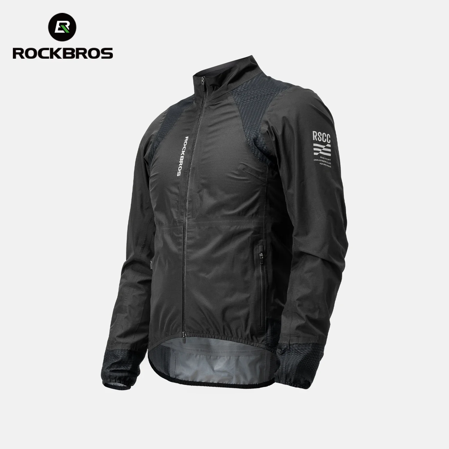 ROCKBROS Fahrrad-Regenmantel Outdoor-Wander- und Angeljacke Wasserdichte Schnelltrocknende Atmungsaktive TPU-Laminierjacke Fahrradausrüstung