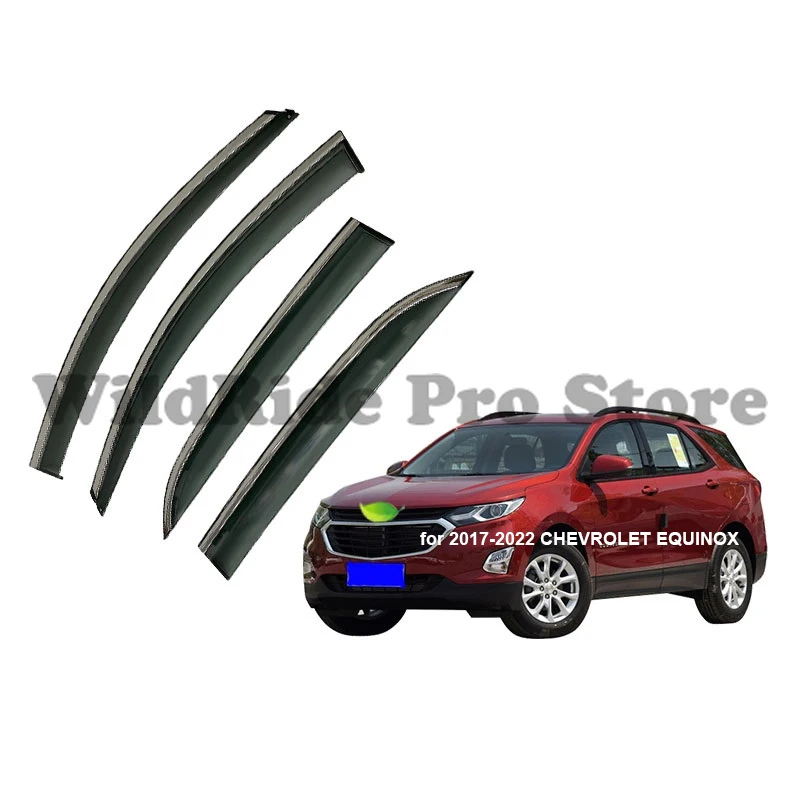 

1 set Tinted Tape On Side Window Vent Visor Deflectors Rain Guards Compatible with 2016 2022 CHEVROLET MALIBU XL
