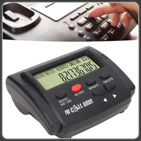 New Arrival Call Blocker 2000 Group High Capacity Call Blocker  Anti-Nuisance Incoming Call Phone Blocker +LCD Display 1Set