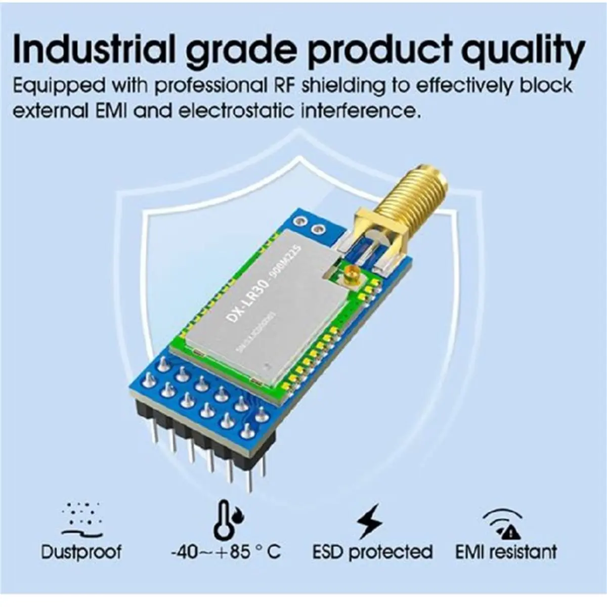 update. DX-LR20 8KM Long Range 430-470MHz LoRa Transceiver Receiver Module 22dBm LLCC68 Chip for Wireless Sensor Netw