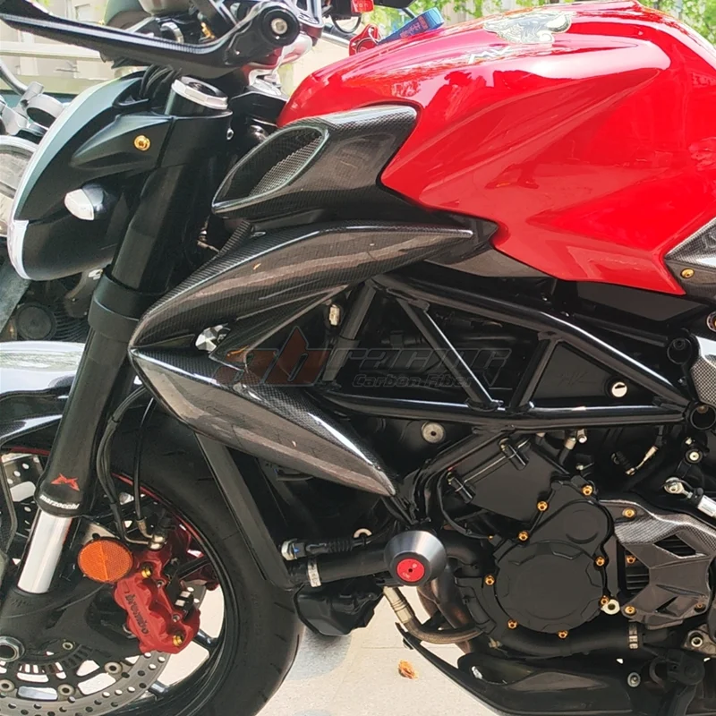 

Air Intakes Cover Side Panels Covers Fairings Cowl For MV Agusta Brutale 800 2016-2023 Full Pure Dry Carbon Fiber