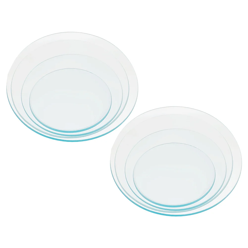 

8Pcs Clear Round Watch Glass for Chemistry Lab Multi-Purpose Use As Beaker Cover and Loading Carrier Round Watch Glass