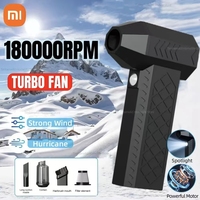 Xiaomi 180000RPM Portable Turbo Jet Fans Electric Air Duster Strong Wind Speed Turbo Violent Blower Rechargeable With Spotlight