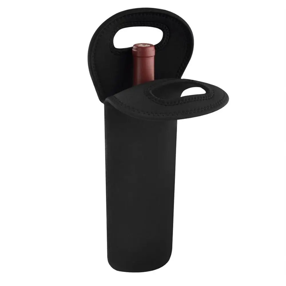 

Practical Portable Wine Carrier Tote Bag Insulated with Handle Beer Cooling Holder Reusable Handheld Wine Travel Carrier Camping