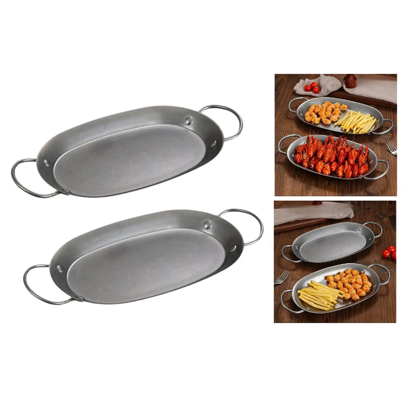 Bandeja para hornear pescado de acero inoxidable, accesorio, placa de parrilla para horno, lasaña, carne
