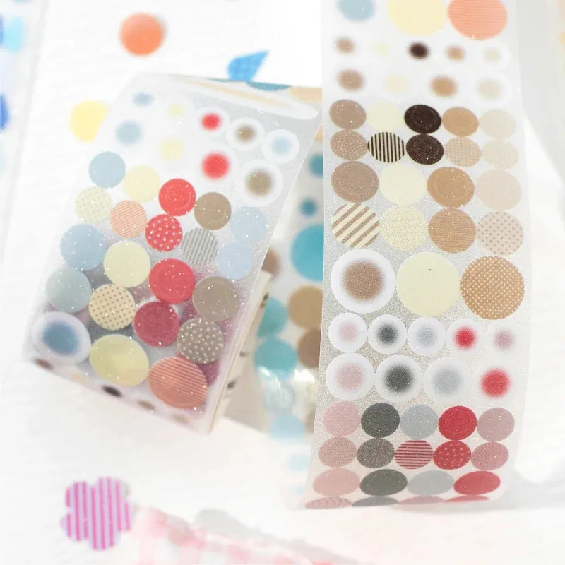 مجلة الذهاب 4.5x200 سنتيمتر مشرقة الهندسة شريطٌ لاصق ملصقات التألق الفن شريط مزخرف ملصقات لمجلة سكرابوكينغ #1