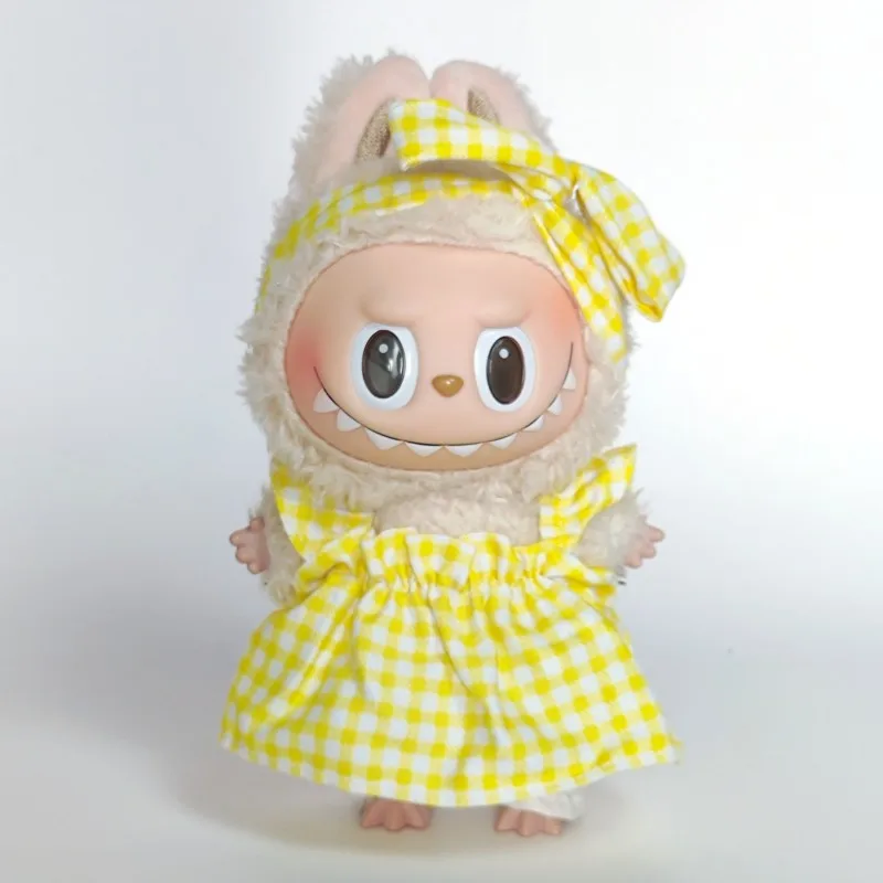 

Для 17 см мини-куклы, аксессуары для одежды для Кореи, kpop exo labubu idol, одежда с лентой, юбка, обувь, подарочная поясная сумка