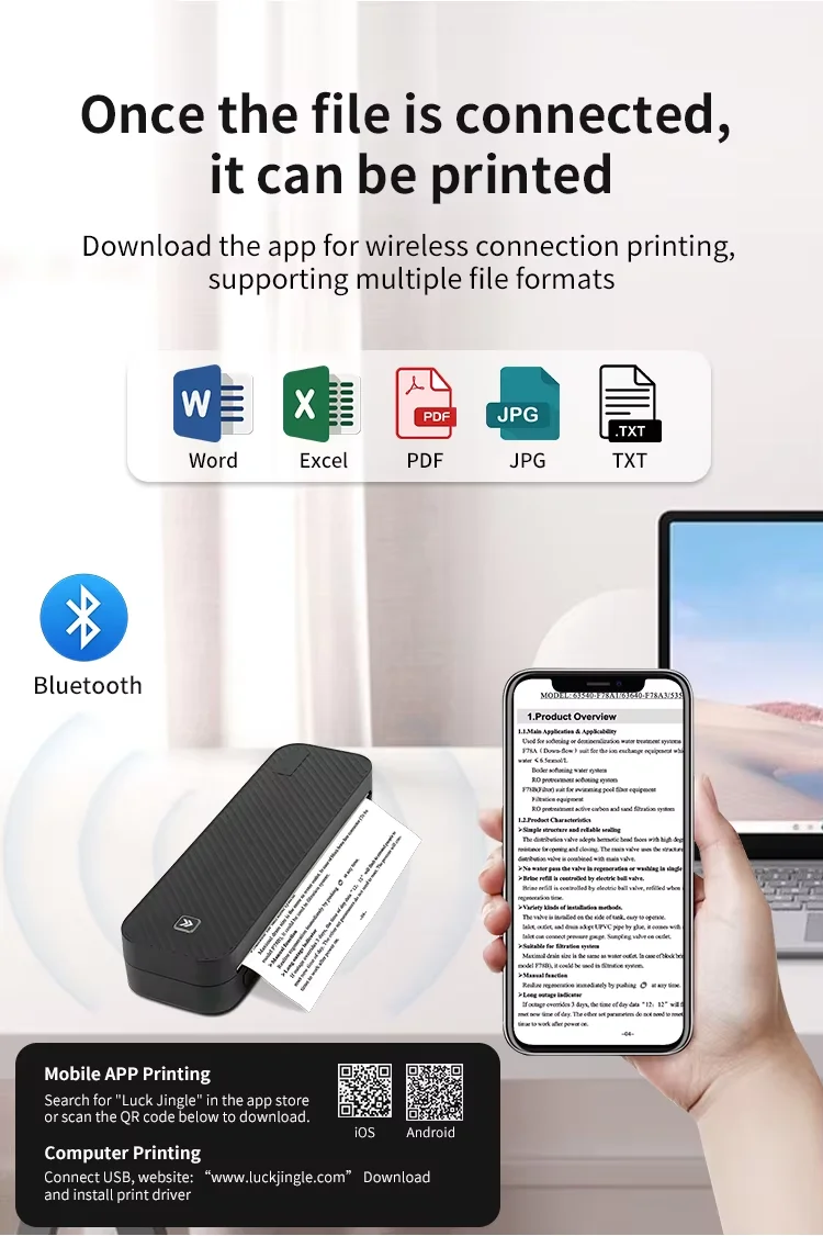 Wireless Tattoo Stencil Printer A4DY Bluetooth Portable Tattoo Machine Compatible with Smartphone & Pad