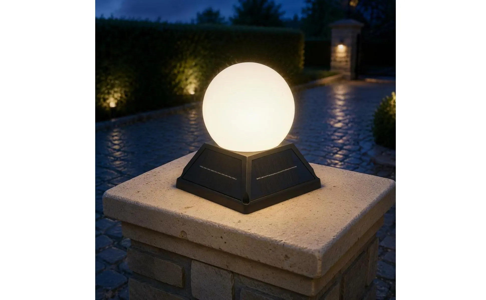 Solar Post Cap Light Wireless Controller Control Solar Pillar Light Post Cap Lamp Weather Resistant Outdoor Globe Lamp Solar Post Cap Light Wireless Controller Control Solar Pillar Light Post Cap Lamp Weather Resistant Outdoor Globe Lamp