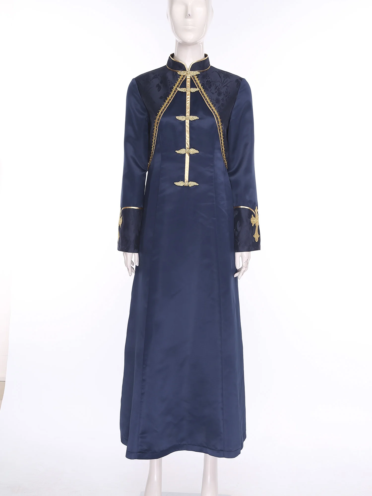 

Women Liturgical Worship Church Clergy Priest Role Play Performance Robe Dress Cassock Priest Dress Halloween Festival Costume