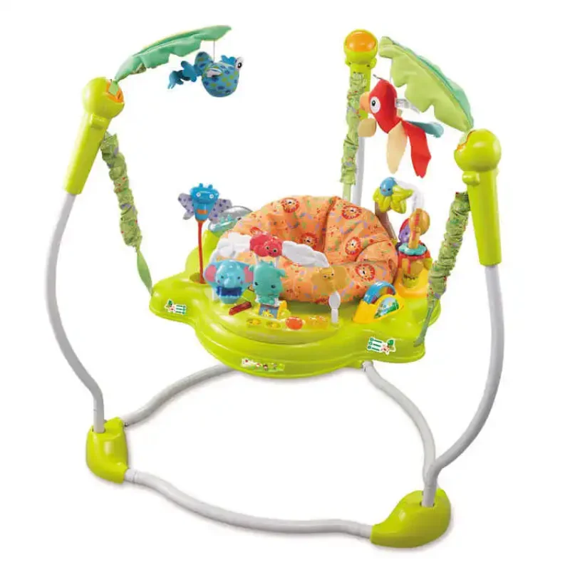 

Multi-Function Electric Baby Swing – Jumping Walker, Rainforest Cradle, Rocking Chair, Activity Center for Children