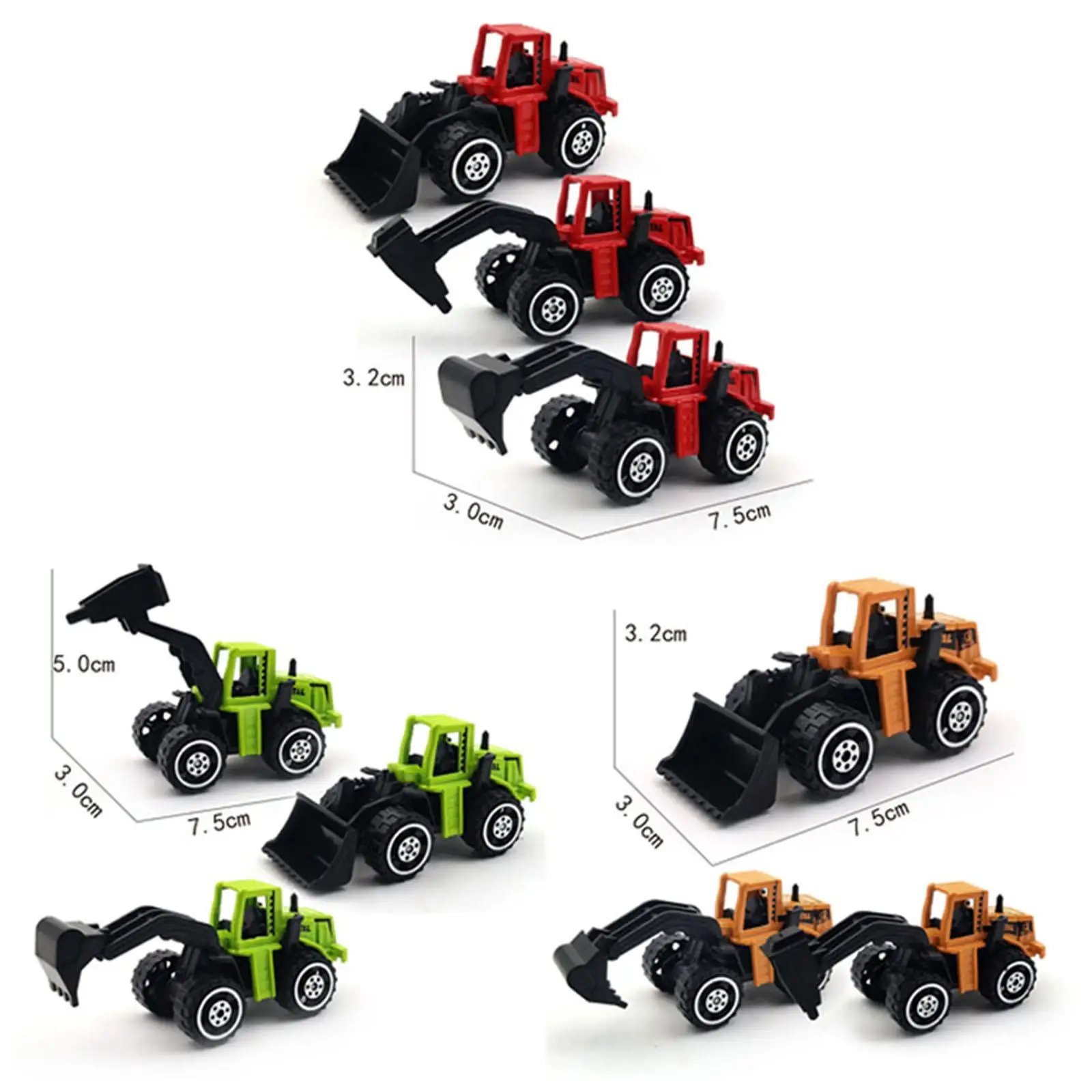 12Pcs Pull Back Cars Toy Playing Toys Creativity Party Favors Alloy Cars Vehicles Set for Boys Kids Educational Toy Children