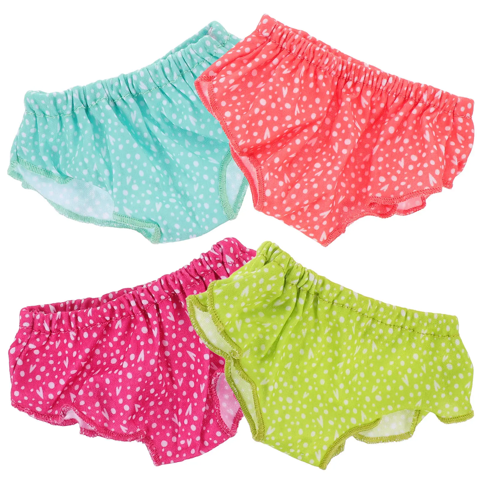 

4 шт. трусиков для реалистичных ролевых игр, отличный подарок, аксессуары для переодевания, игрушечное нижнее белье, трусики-игрушки