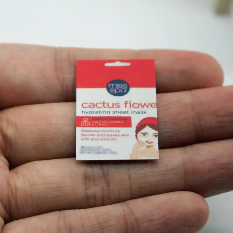 [JN] 5 قطعة/25 قطعة عناصر صغيرة لطيفة قناع الوجه مجموعة العناية بالبشرة المنمنمات محاكاة لوازم الحمام