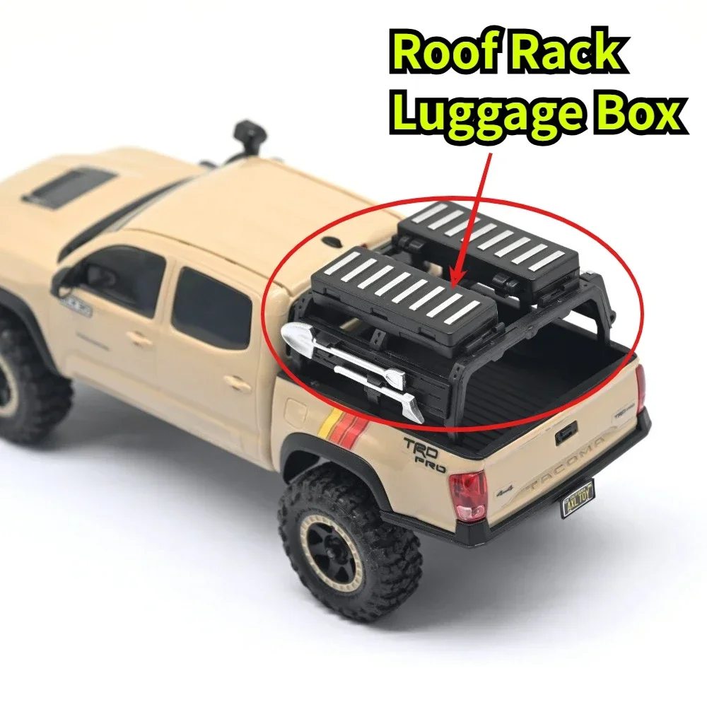 Offroad RC Crawler Roof Rack Luggage Box For Axial SCX30 1/30 Scale Injection Molded Custom Size Decor Upgrade Spare Accessories