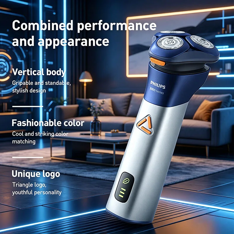 Philips S3881 Electric Shaver Waterproof Showering Smooth Non Stick Shaving Razor 100 Day Battery Life Give A Gift To Your Lover