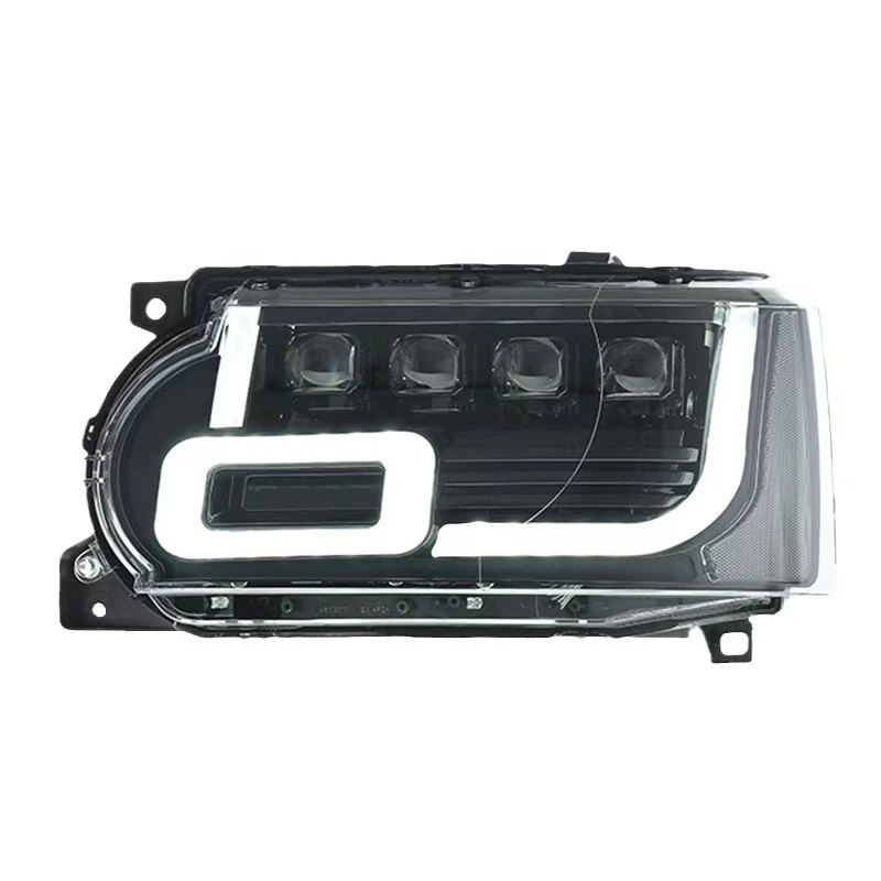 

￼ Suitable for 10-13 Range Rover Headlight Assembly Executive Sport Old to New LED Lens Daytime Running Light