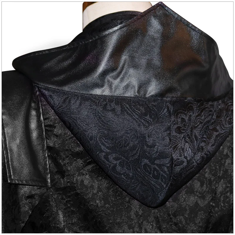 Cappotto lungo gotico Bla Winter Warm Thiened loween Colore adulto Mattina Passeggiata piacevole Sle Tradizionale cinese C...
