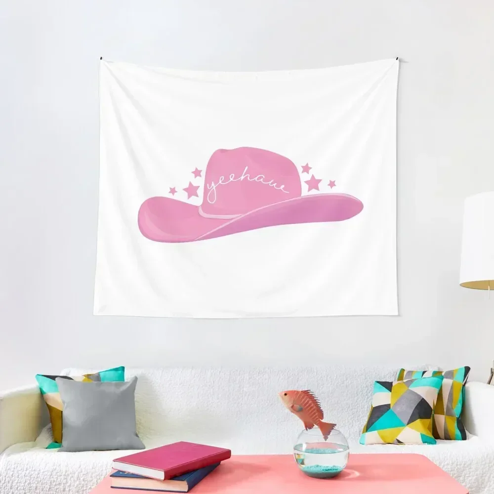 

Pink Cowboy Hat Tapestry Japanese Room Decor Room Decoration Accessories Bed Room Decoration Tapestry