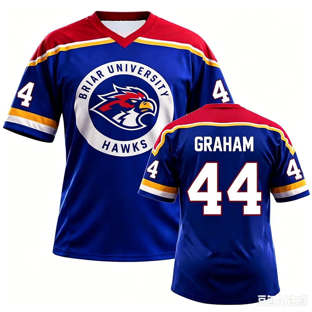 TV Off Campus Briar University Hockey Jersey Graham 44 22 DI LAURENTIS 66 Tucker46 T-shirt Short Sleeve Men T-shirt