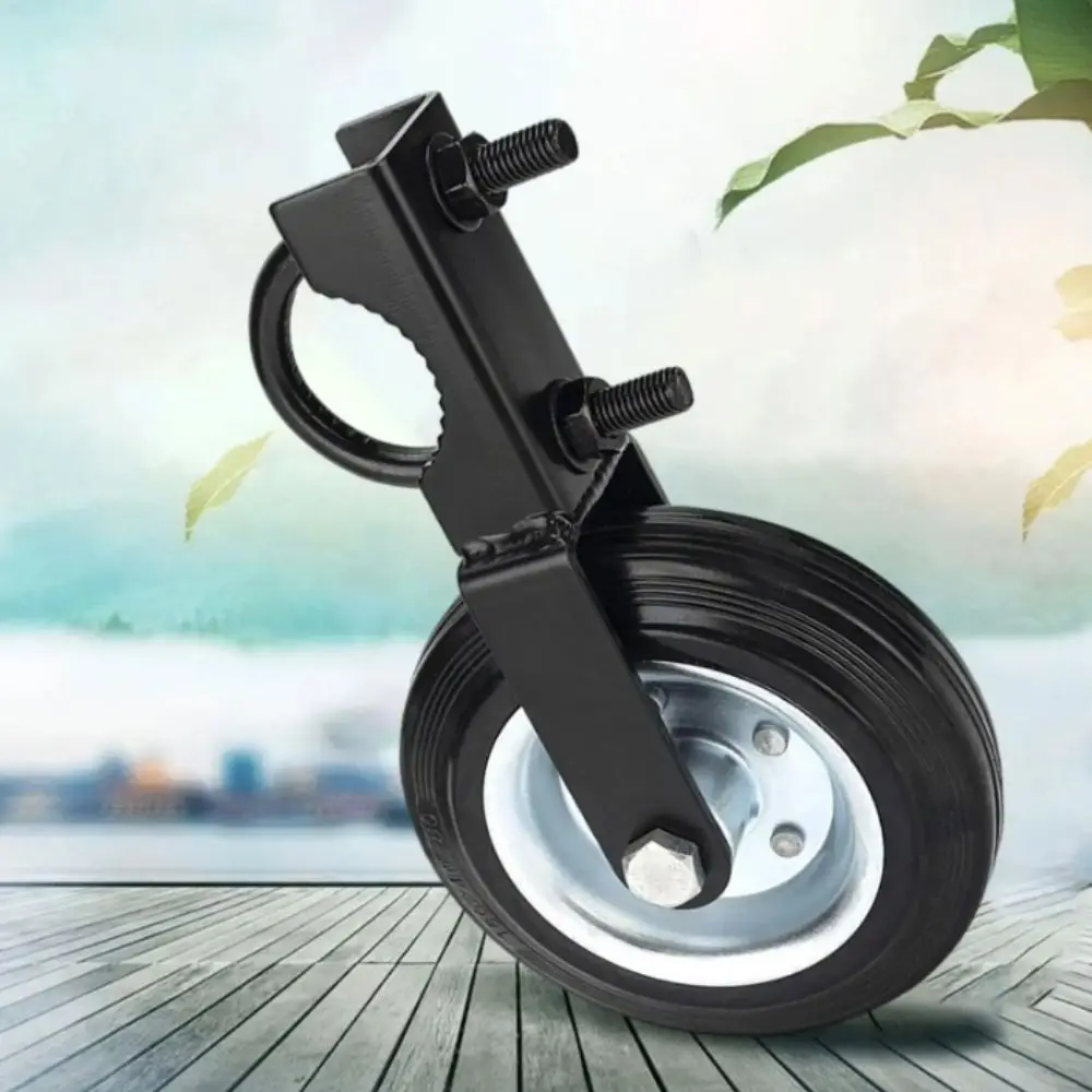 

Auxiliary Wheel Heavy Duty Farm Gate Caster Black Rubber Wheel Outdoor Door Frame Metal Tube Gate Caster Wheel Wooden Gate
