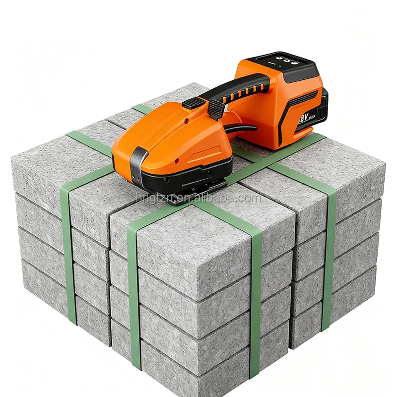 Handheld Banding Machine 6000mAh Lithium Battery Portable Electric Baler Tools Full Automatic Strapping Machine for PP PET Belt