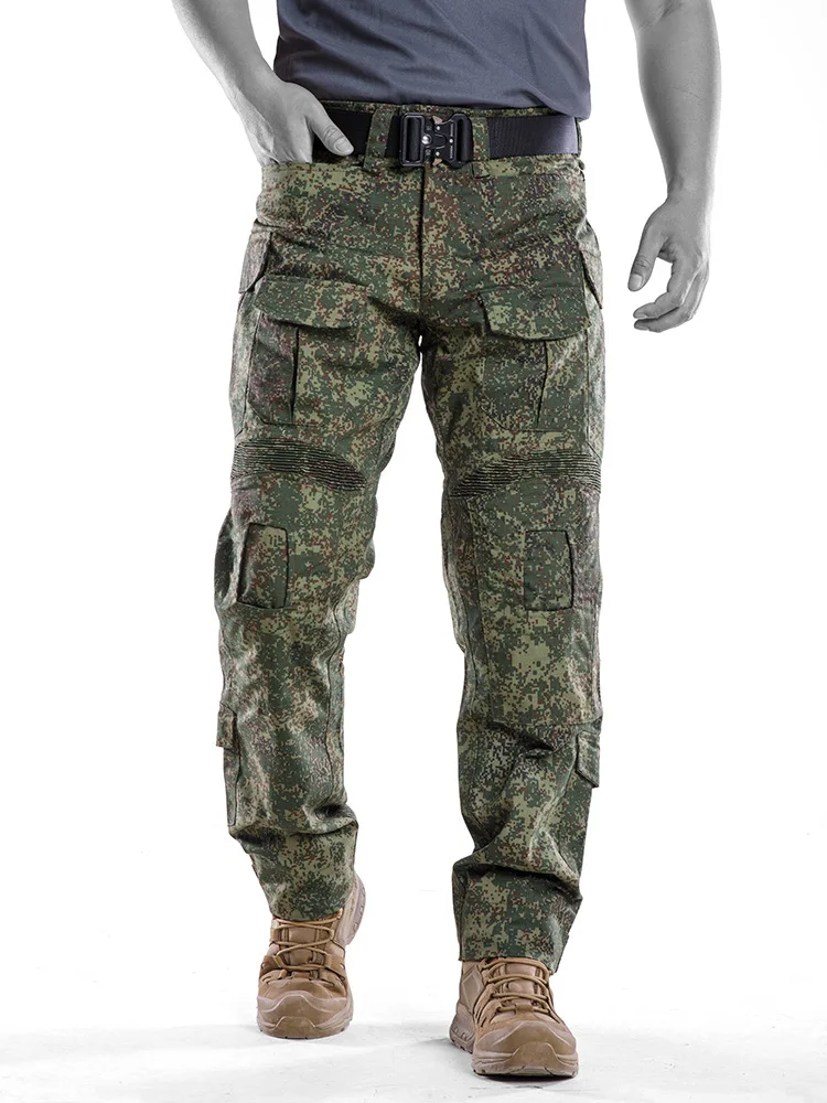 G3 Combat Tactical Pants for Men Autumn Outdoor Woodland Tactics Trousers with Knee Pads Airsoft Cargo Casual Work Overalls 42