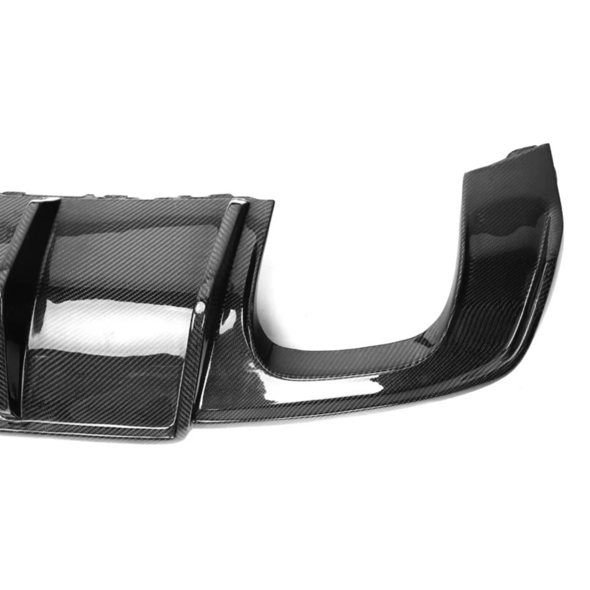 Suitable for Audi A3 Modification 17-19 Years Old, Genuine Carbon Fiber with Light Rear Lip Small Surround